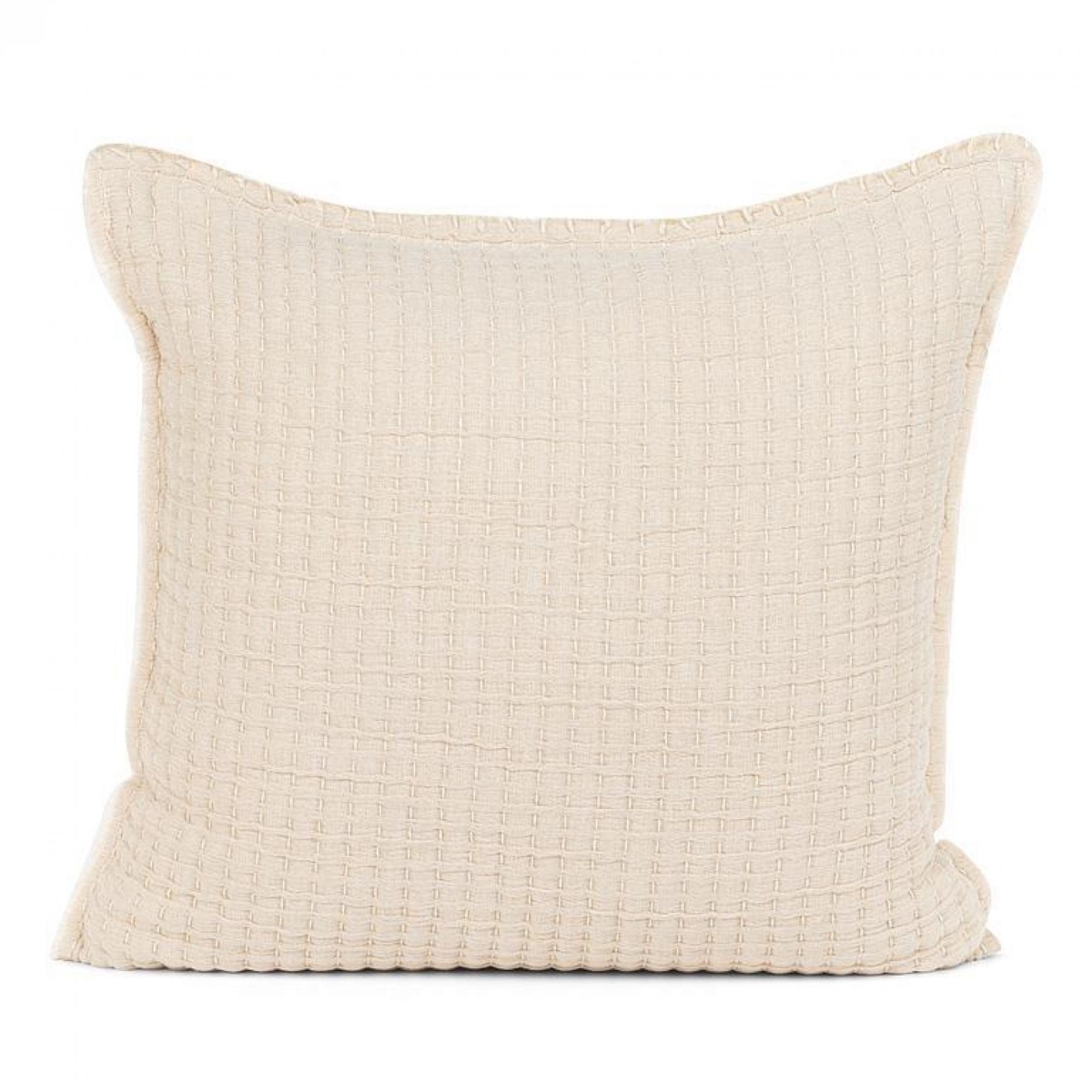 UNBT-00086 Overstitch Square Pillow - Beige