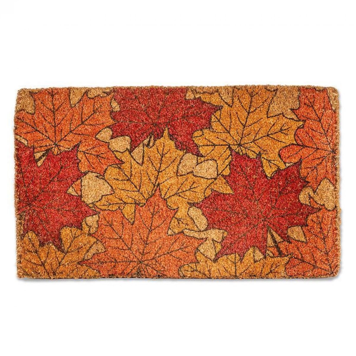 UNBT-00048 Autumn Leaves Doormat - Red & Orange