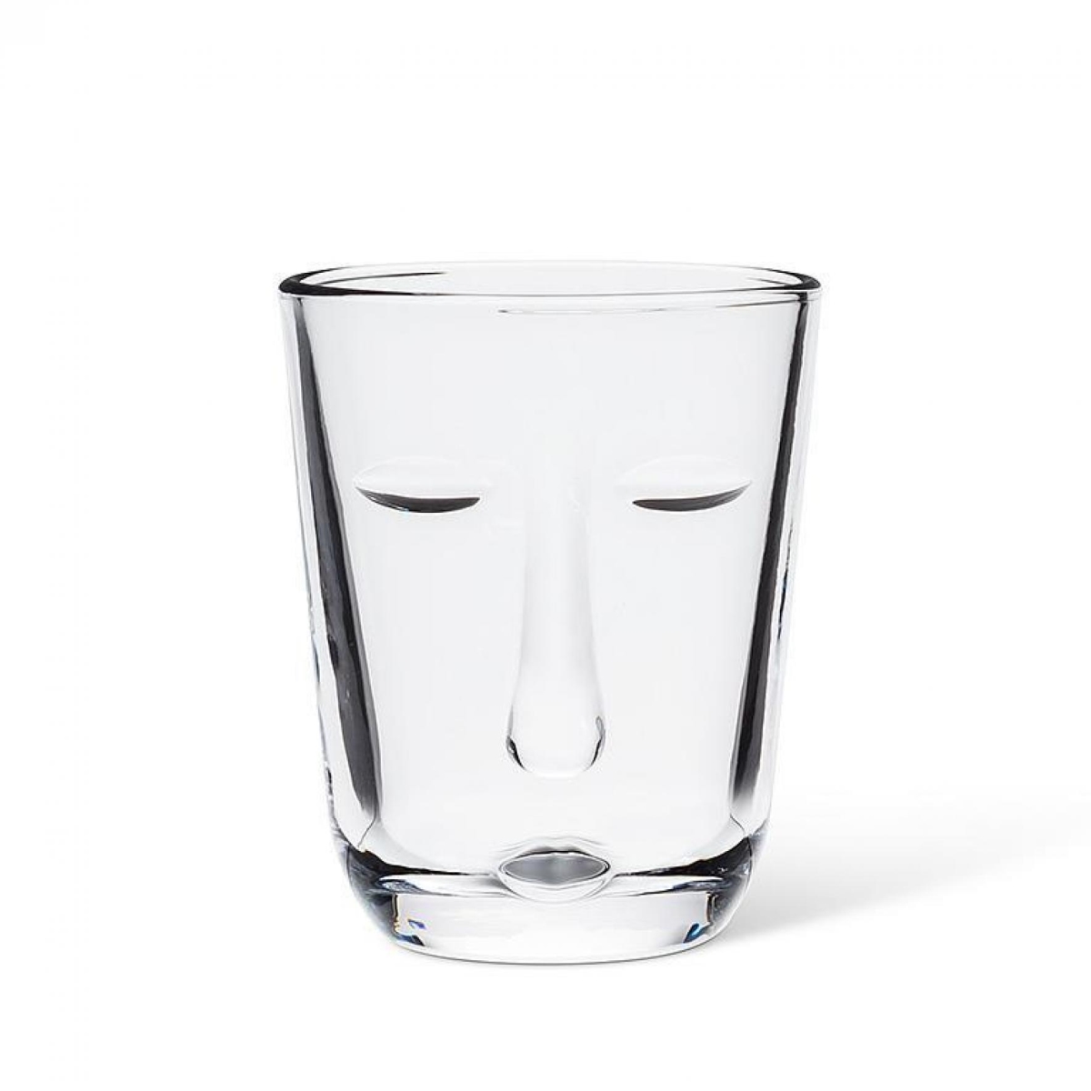 UNBT-00738 Resting Face Tumbler Drinking Glass - Clear