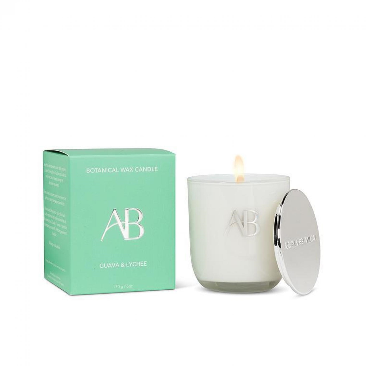UNBT-00405 Guava Lychee Candle - White