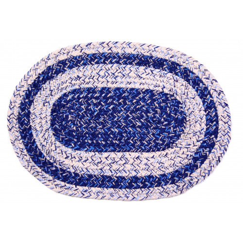 Braided Placemat, Sand Blue - 13 x 19 in.