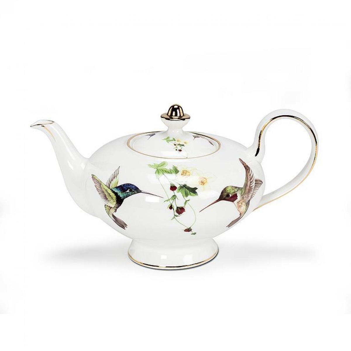 UNBT-00432 Hummingbird Teapot - Multi Color