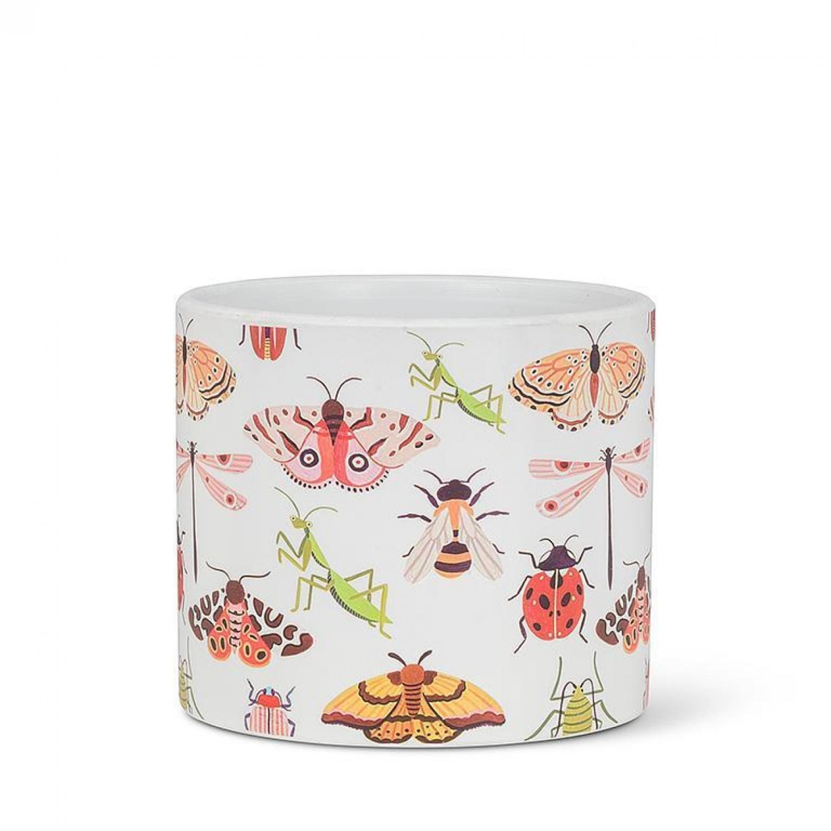 UNBT-00024 Allover Moths & Bugs Planter - Multi Color