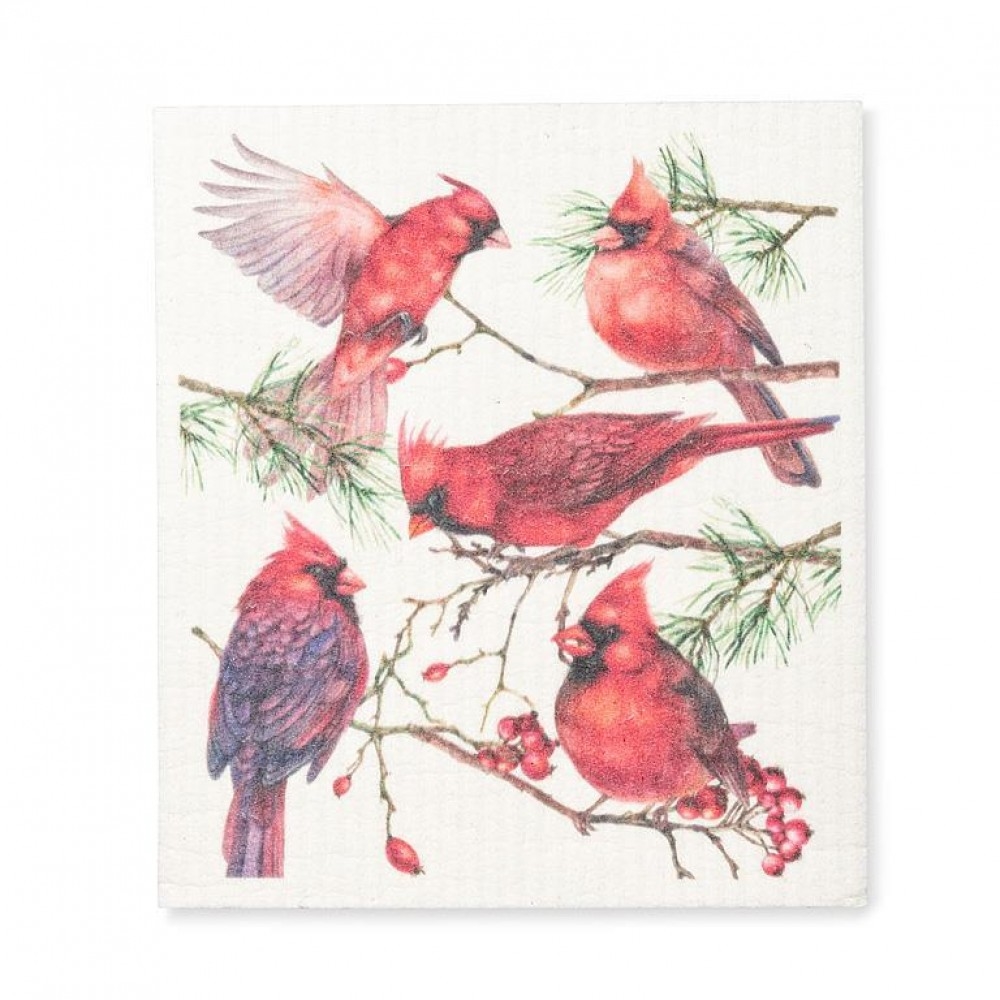 Picture of MDR Trading UNBT-00177 Cardinals Dishcloth - Red, White & Brown