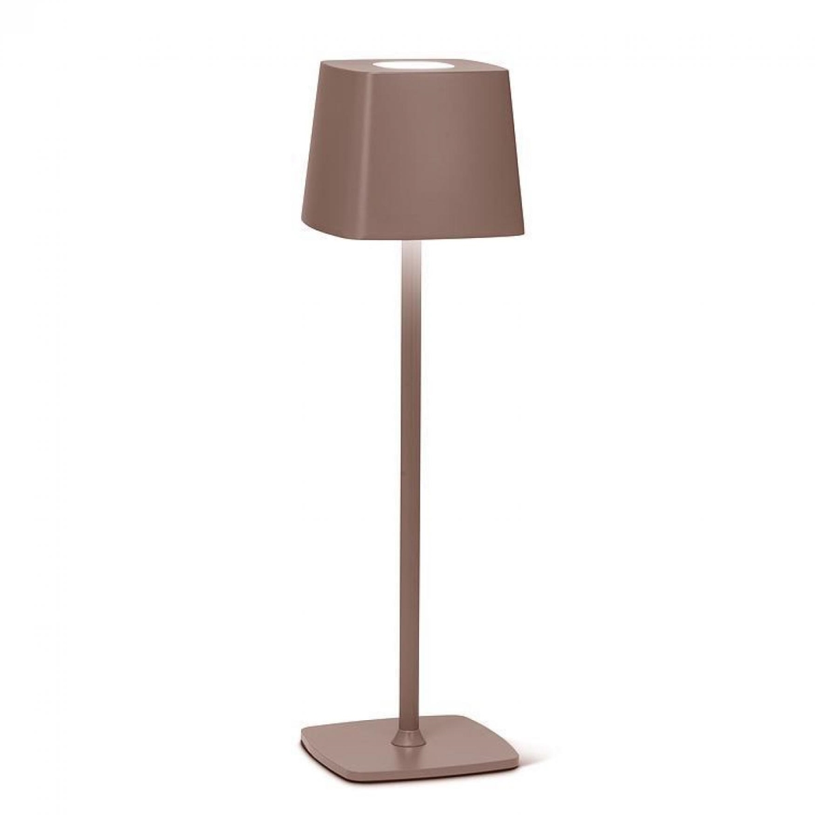 UNBT-00992 Square Shade Brown LED Table Light Lamp