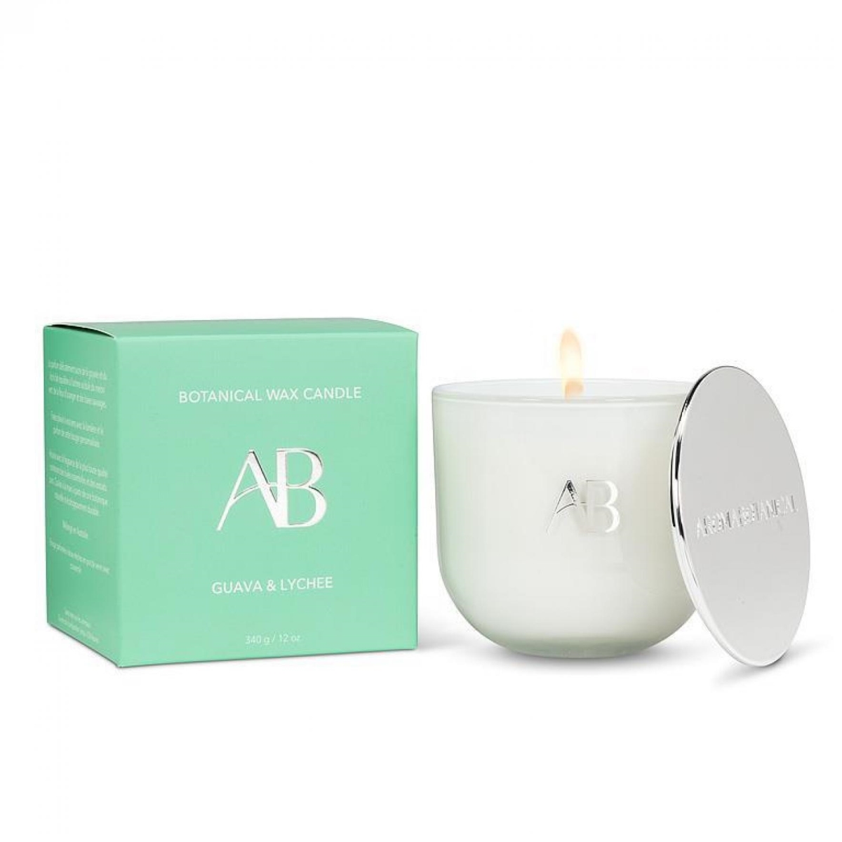 UNBT-00404 Guava Lychee Candle - White
