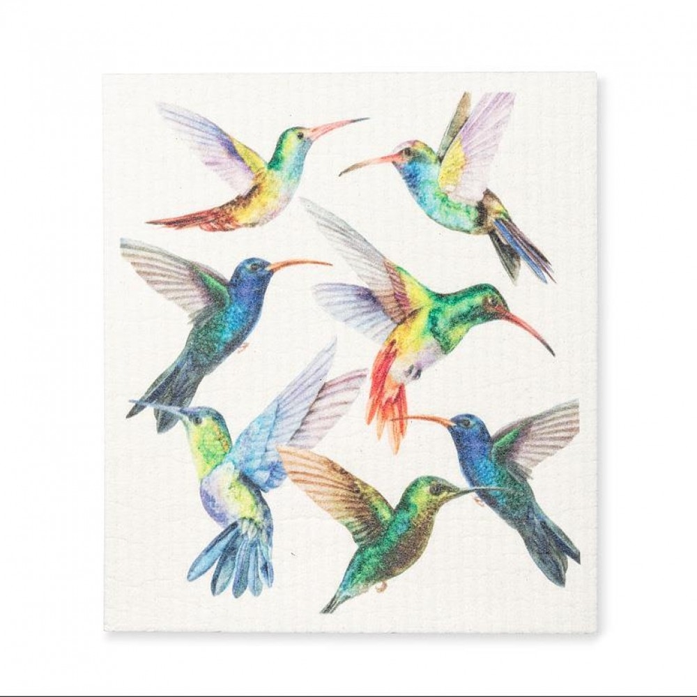 Picture of MDR Trading UNBT-00433 Hummingbirds Dishcloth - Multi Color