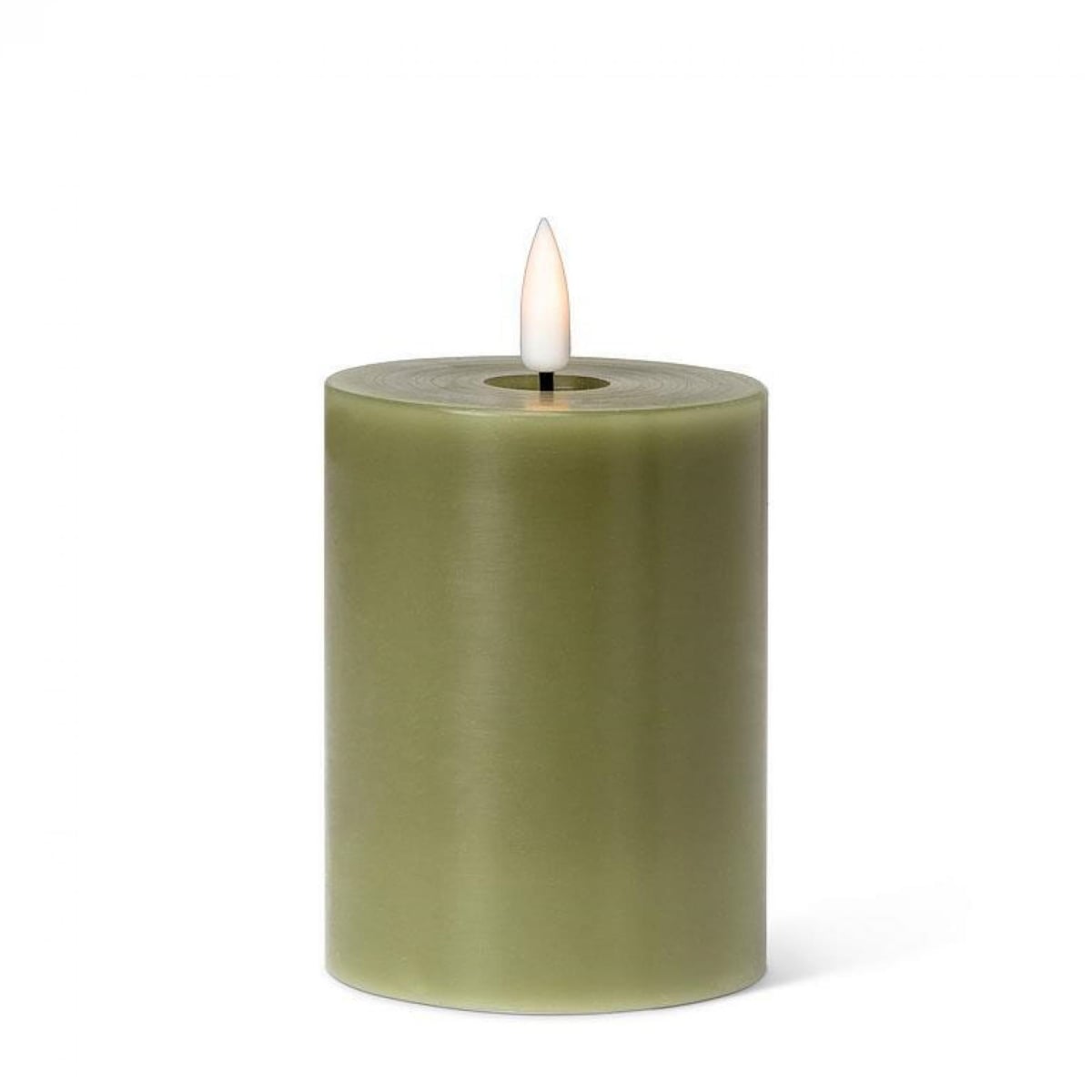 UNBT-00490 LED Flameless Pillar Candle - Green