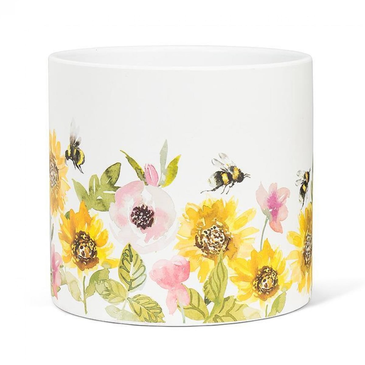 UNBT-01027 Sunflower Garden & Bees Planter - Multi Color