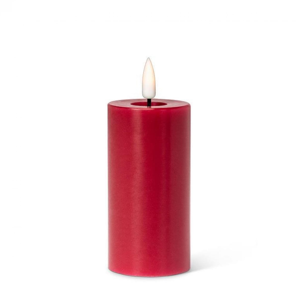 UNBT-00496 LED Pillar Flameless Candle - Red