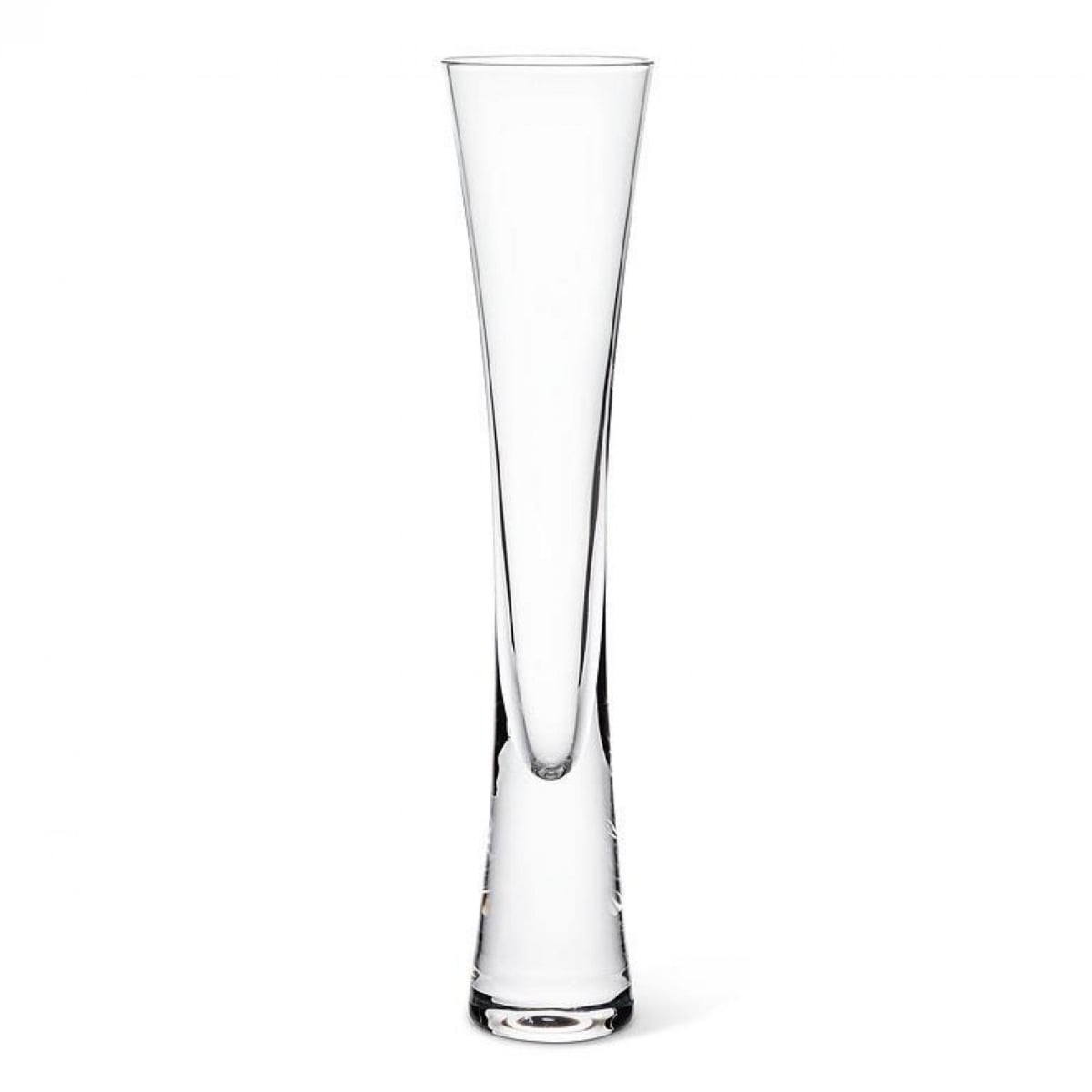 UNBT-00422 Heavy Sham Modern Flute Drinking Glass - Clear