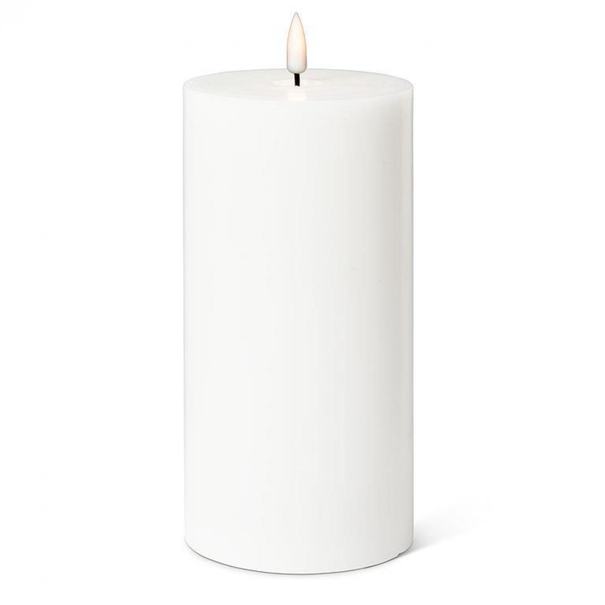 UNBT-00501 LED White Flameless Pillar Candle