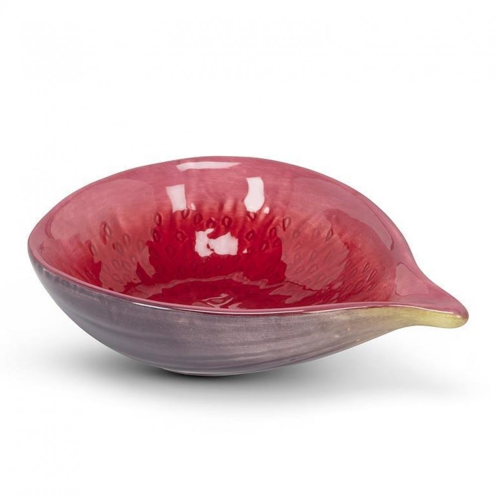 UNBT-00966 Small Fig Shaped Bowl - Purple