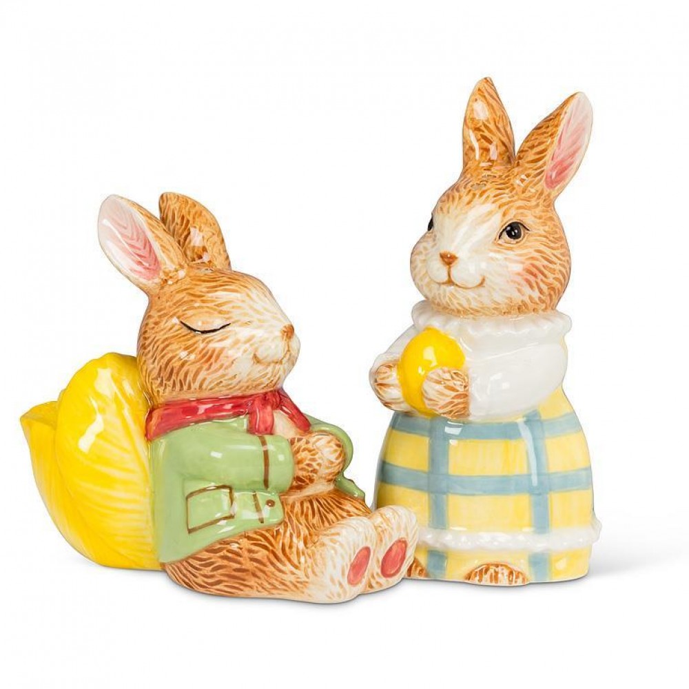 Picture of MDR Trading AB-27-TEAPARTY-609 3 in. Dressed Up Bunnies Salt & Pepper Shaker, Multi Color