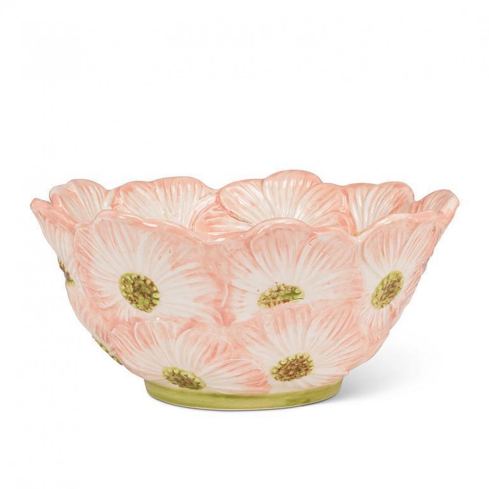 AB-27-ASTER-050-Q01 6 in. Large Flower Bloom Bowl, Pink