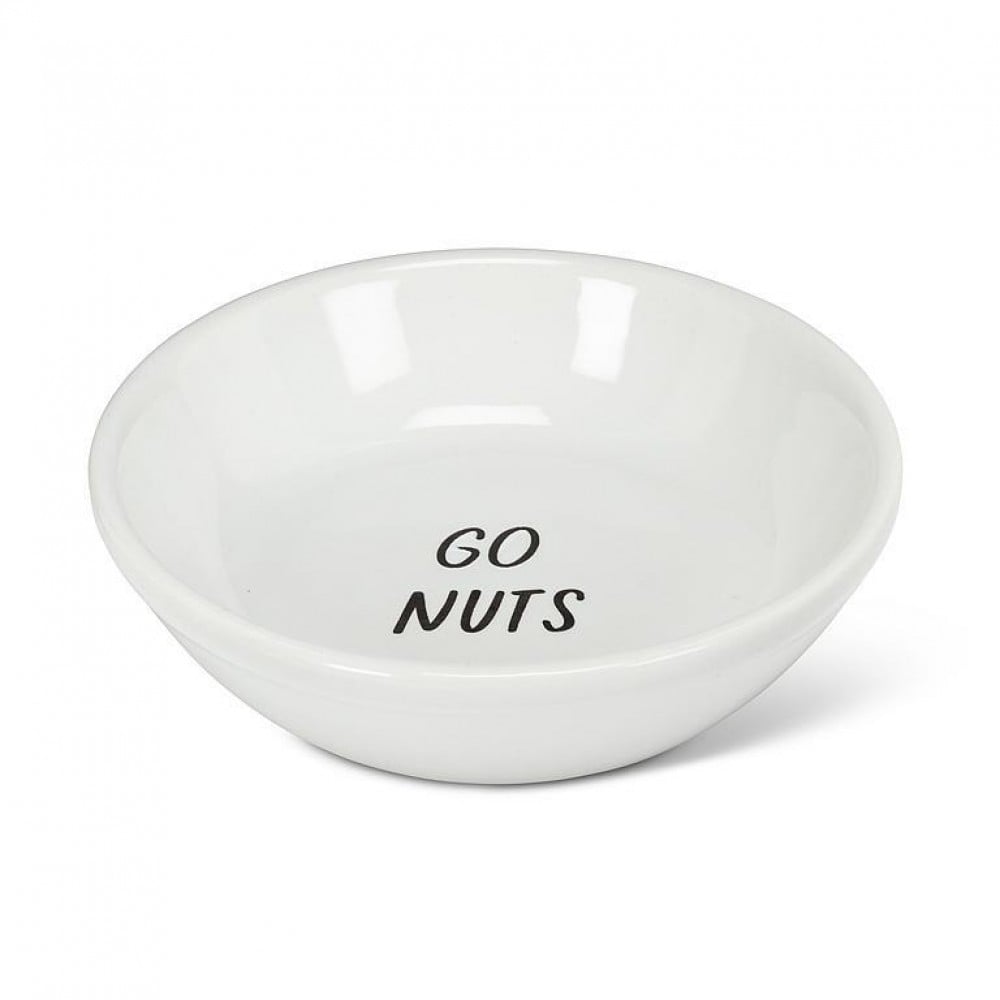 AB-27-DIPSY-01-20-Q01 4.5 in. Go Nuts Dip Dish, White & Black