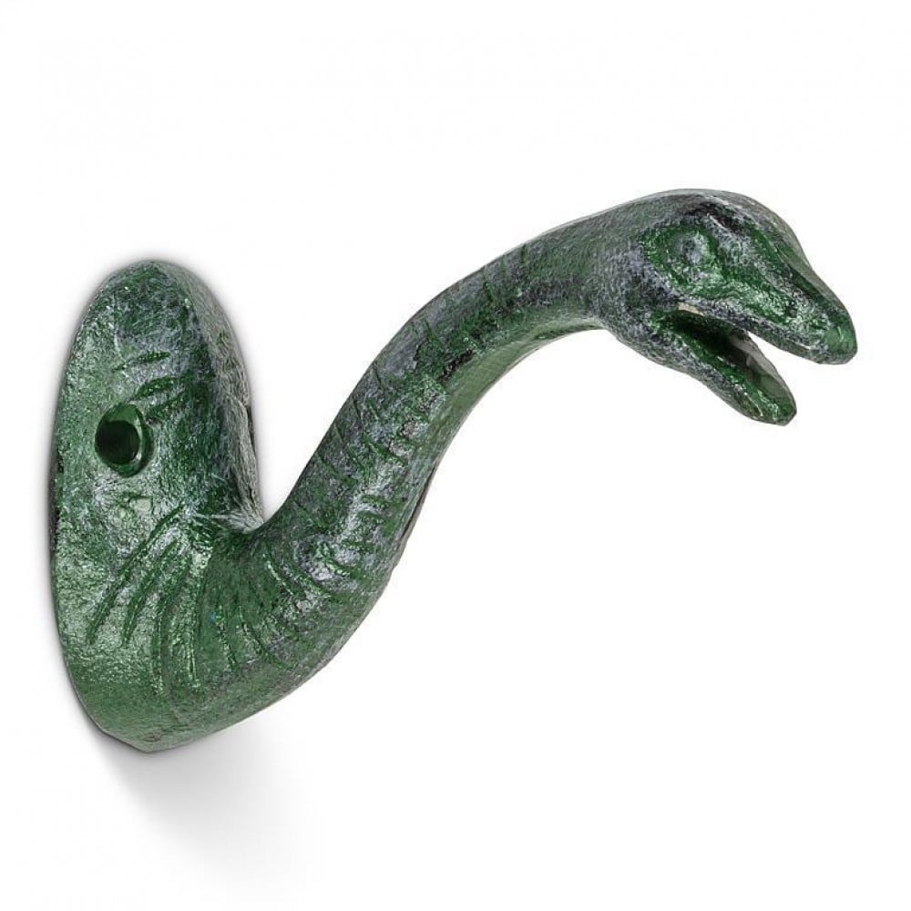 AB-27-IRONAGE-579-Q01 3 in. Dinosaur Hook, Antique Green
