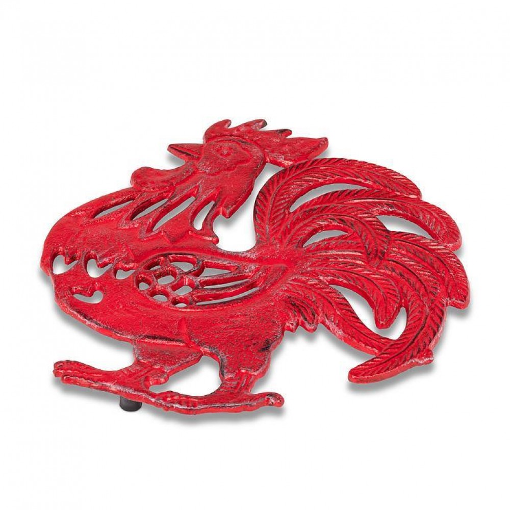 Picture of MDR Trading AB-27-IRONAGE-588-Q01 7.5 in. Rooster Trivet, Antique Red