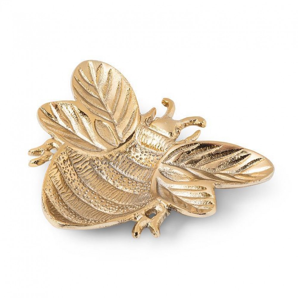 Picture of MDR Trading AB-30-BULLION-360-Q01 6 in. Small Flat Bee Tray, Gold Plated