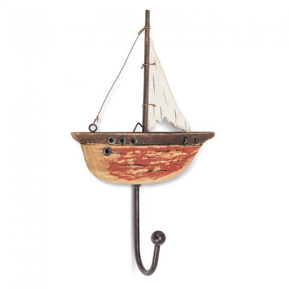 AB-27-SHORELINE-697-Q01 8 in. Sailboat Hook, Red & White