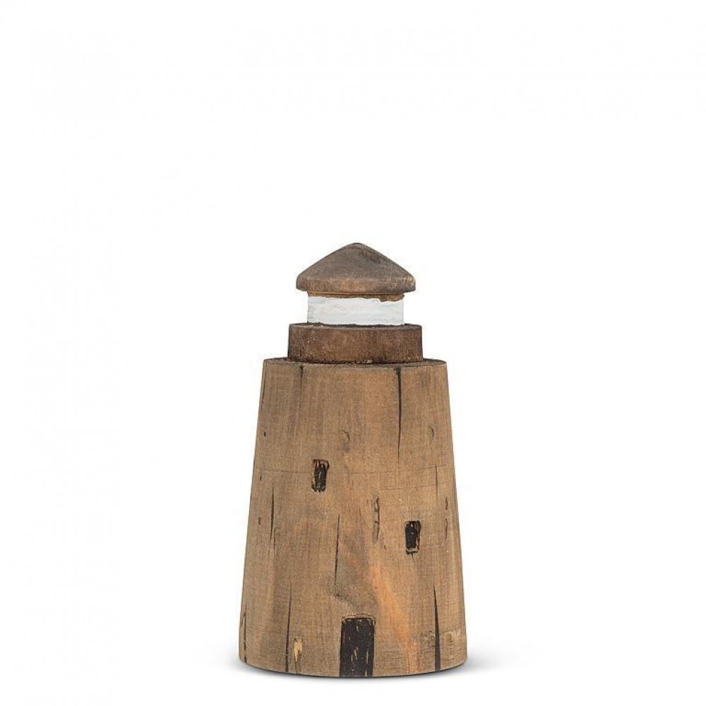 AB-27-SHORELINE-675-Q01 3.5 in. Lighthouse Figurine, Natural - Mini