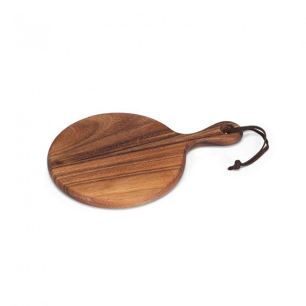 Picture of MDR Trading AB-75-WOODWORK-31-Q01 Small Round Board with Handle Tray, brown