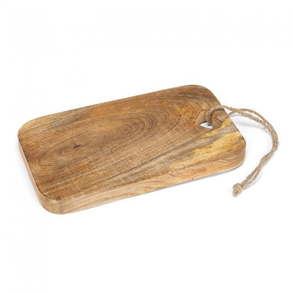 AB-43-TRINITY-208-Q01 12 in. Rectangle Board with Cutout Heart Tray, Natural