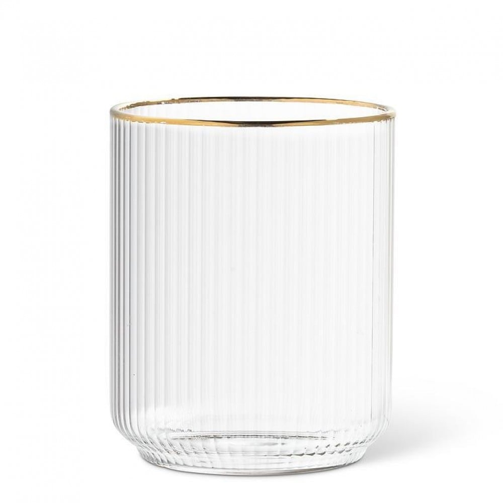 Picture of MDR Trading AB-27-COUNTESS-OF-Q01 16 oz Tight Vertical Optic with Gold Tumbler Glass, Clear & Gold