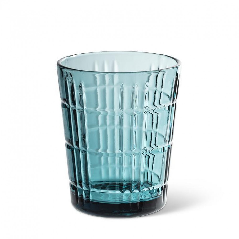 Picture of MDR Trading AB-27-LAMBTON-BLU-Q01 12 oz Panel Facet Tumbler Glass, Blue