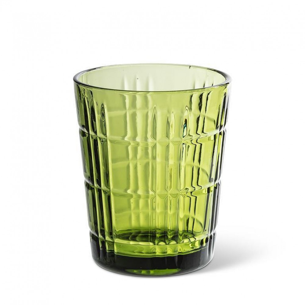 Picture of MDR Trading AB-27-LAMBTON-GRN-Q01 12 oz Panel Facet Tumbler Glass, Green