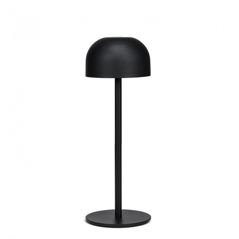 AB-20-MOONLITE-BLK Dome Shade Table Light, Matte Black
