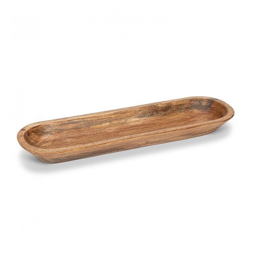 AB-47-FARMHOUSE-559-Q01 20 in. Medium Oval Shallow Bowl, Natural