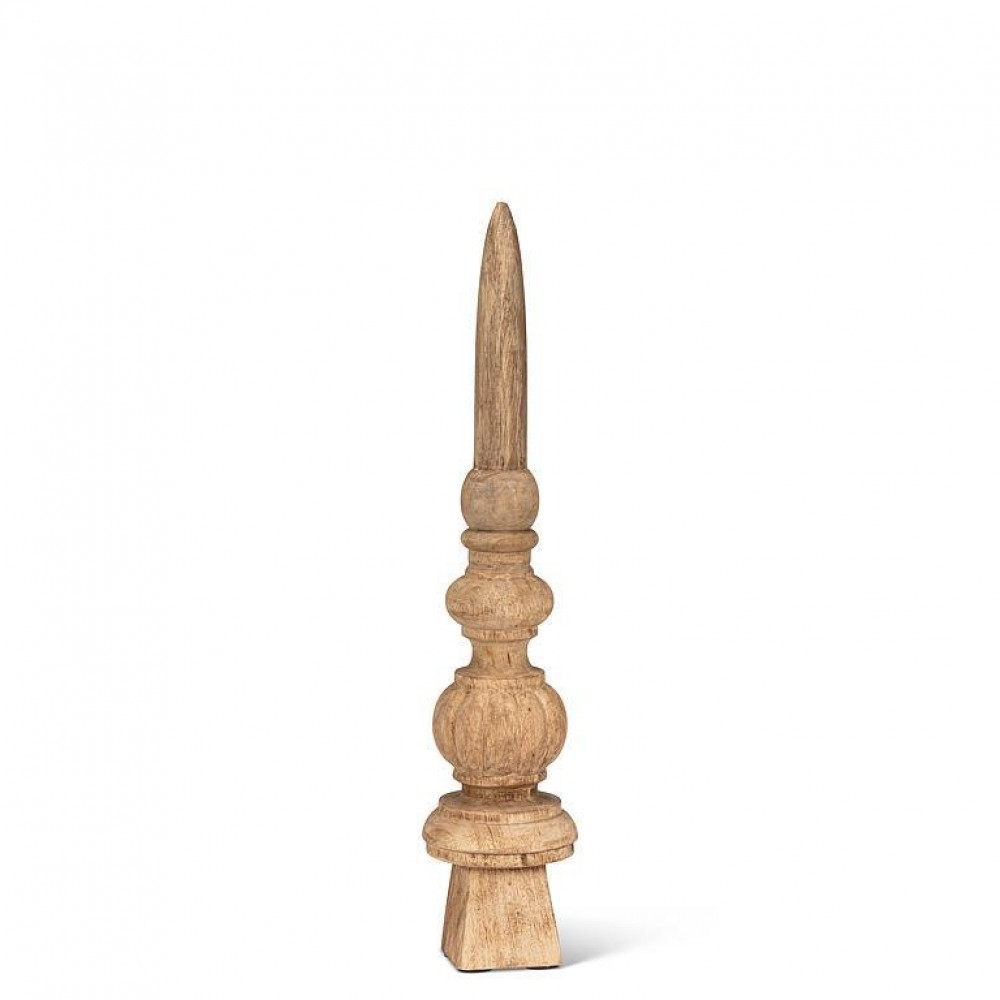 AB-55-ARTIFACT-170 22 in. Medium Pointed Finial Sculpture, Natural