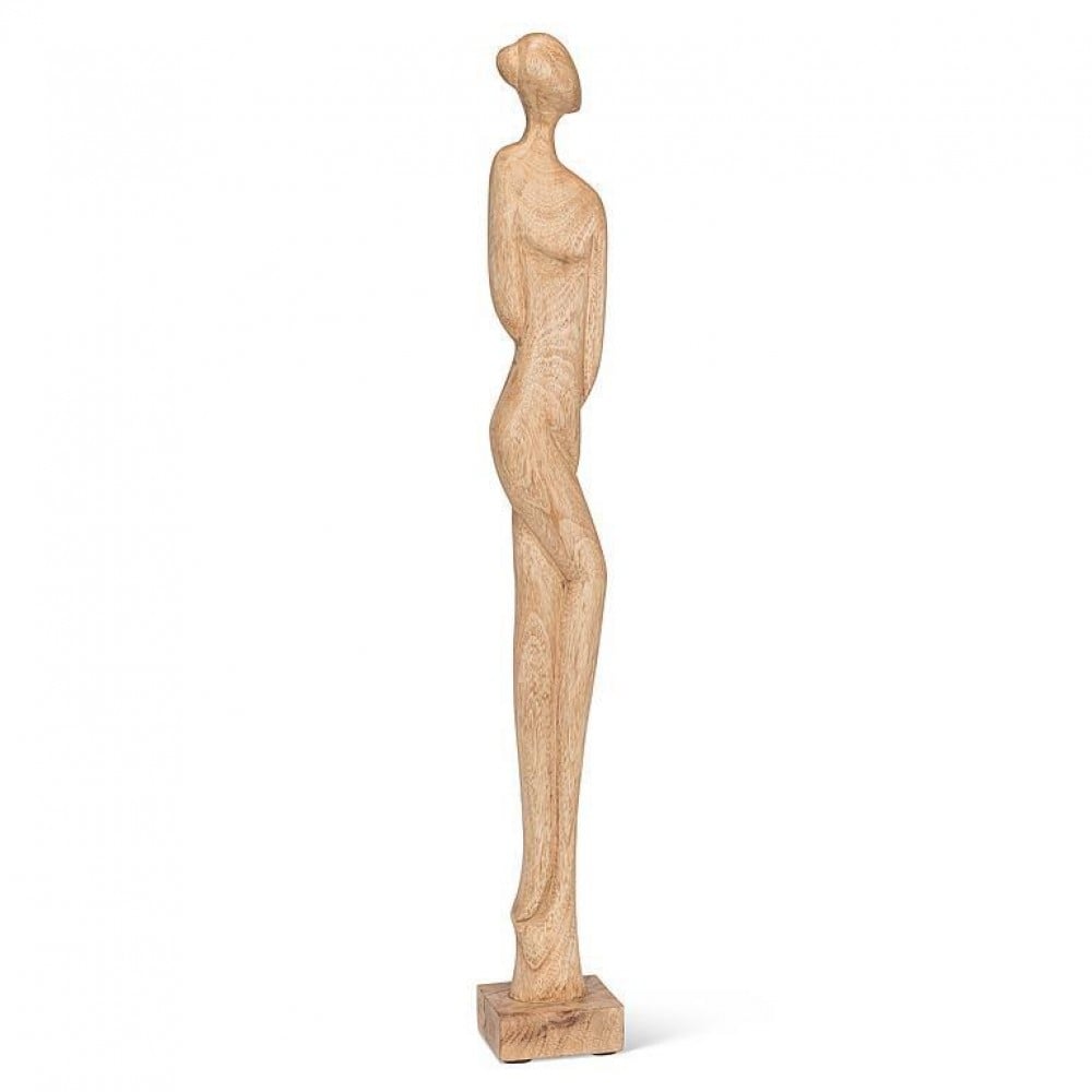 AB-55-ARTIFACT-001 31 in. Slim Posing Figure Sculpture, Natural