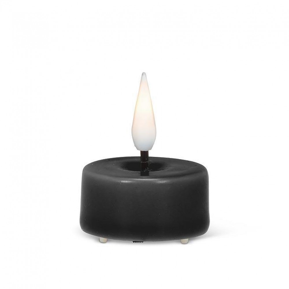 AB-21-LUXLITE-BLK-TL 1.5 in. LED Tealight. Candle, Black