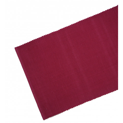Picture of Mr. MJs Trading AG-07303-13x36 13 x 36 in. Ribbed Table Runner&#44; Burgundy
