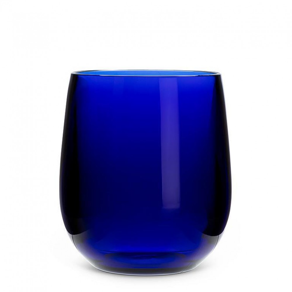 Picture of MDR Trading AB-27-JEWEL-BLU-Q01 12 oz Heavy Tumbler Glass, Blue