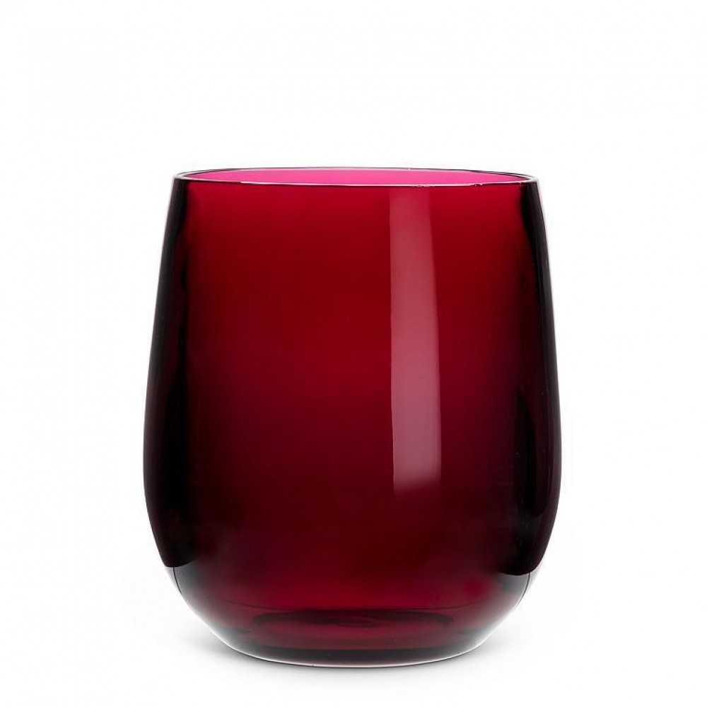 Picture of MDR Trading AB-27-JEWEL-RED-Q01 12 oz Heavy Tumbler Glass, Red