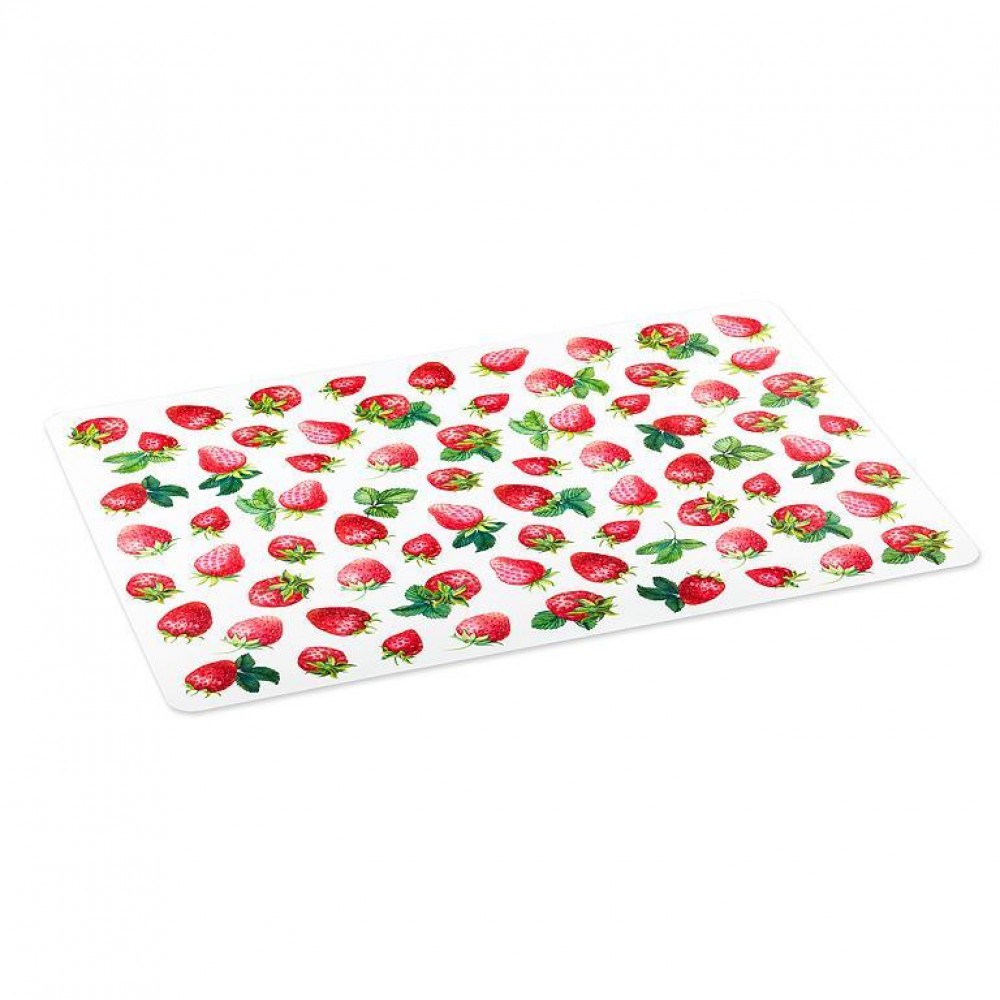 Picture of MDR Trading AB-27-TABLEMAT-BERRYFARM-Q01 Strawberries Placemat, White & Red