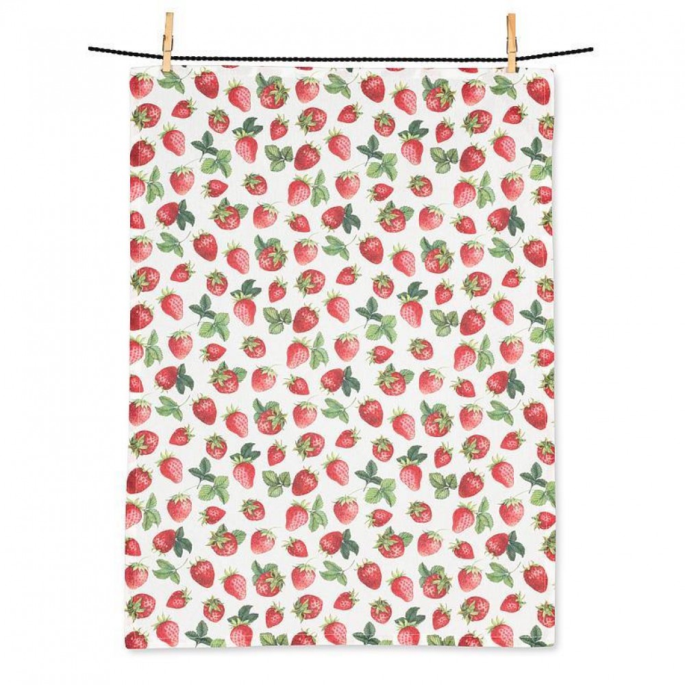 Picture of MDR Trading AB-56-KT-BERRYFARM 20 x 28 in. Strawberries Tea Towel, Red & Green