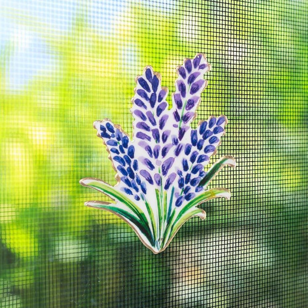 AB-37-SNAP-109-Q01 3 in. Lavender 2 Sided Magnet, Purple