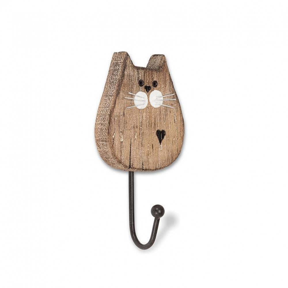 AB-27-SHORELINE-005-Q01 6.5 in. Cat Hook, Natural & White