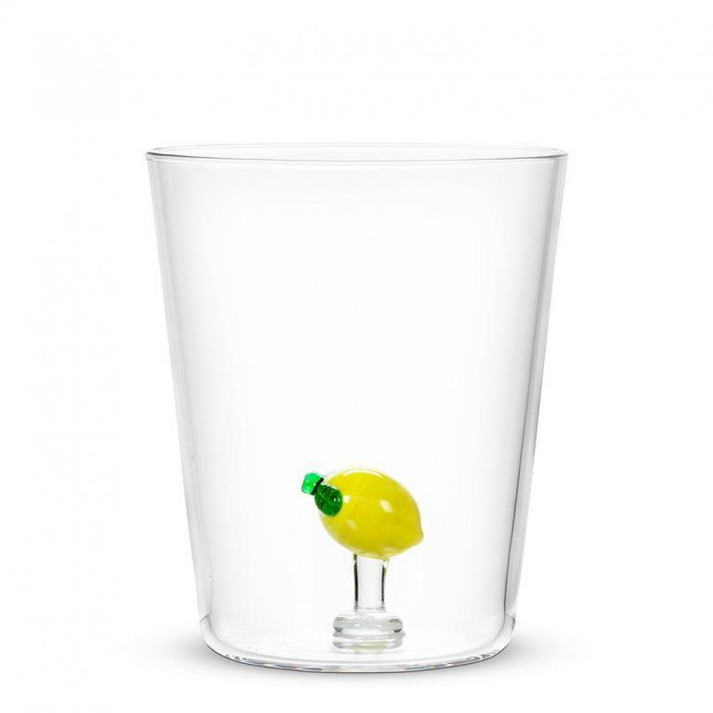 Picture of MDR Trading AB-27-PUNCH-503-Q01 14 oz Lemon V-Shaped Tumbler Glass, Yellow & Clear