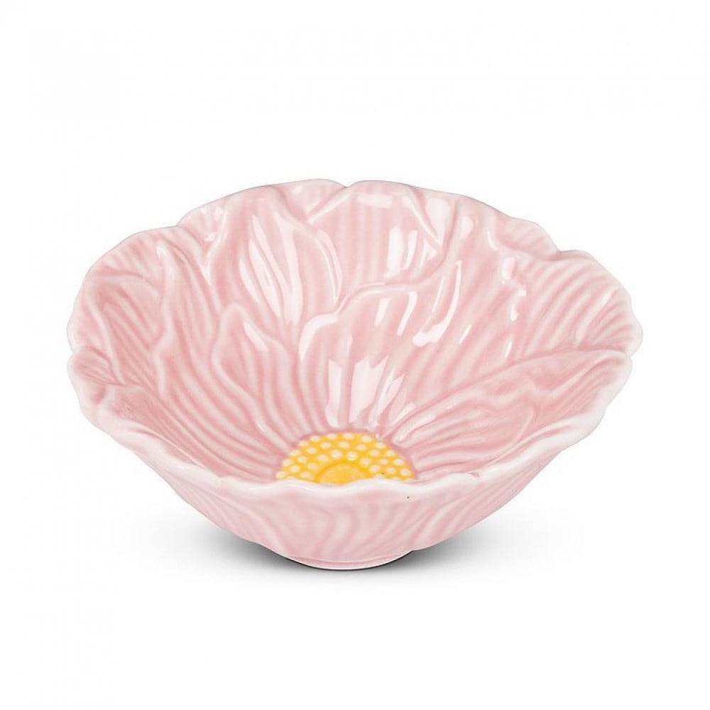 AB-27-BLOOM-PNK-Q01 4 in. Small Flower Dish, Pink