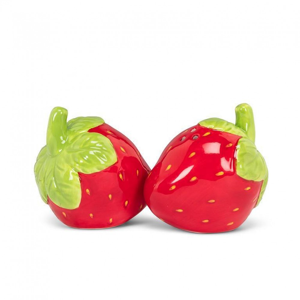 Picture of MDR Trading AB-27-FRAGOLA-SP 2.5 in. Strawberries Salt & Pepper Shaker, Red & Green