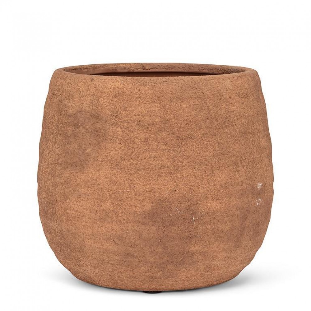 AB-27-SANDY-138-RUST 5 in. Coarse Texture Planter, Rust