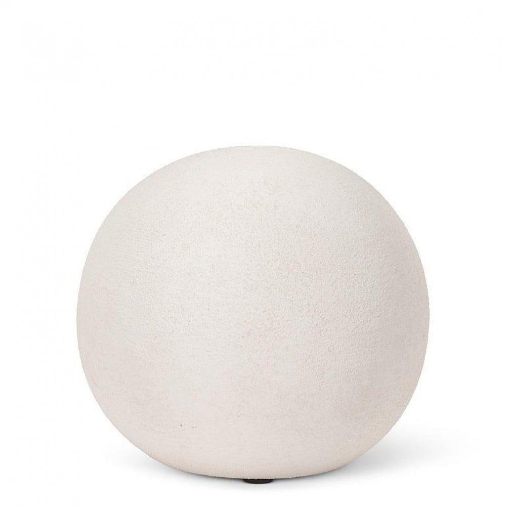 AB-27-LUNAR-088-MD 5 in. Medium Coarse Texture Garden Sphere Sculpture, Ivory