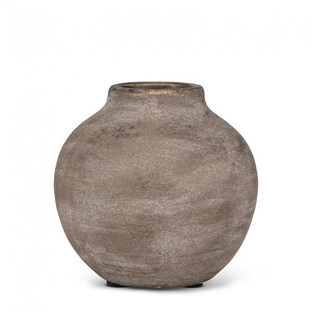 AB-27-SANDY-003-BRONZE 4 in. Coarse Texture Vase, Bronze
