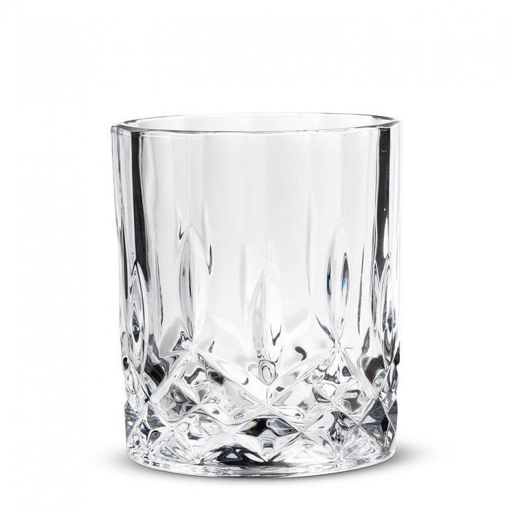 Picture of MDR Trading AB-27-SPINNER-148-Q01 10 oz Cross Cut Spinning Tumbler Glass, Clear