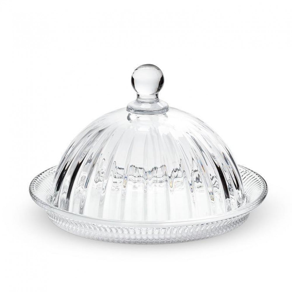 AB-27-LAFAYETTE-532 5.5 in. Low Optic Round with Lid Dish, Clear